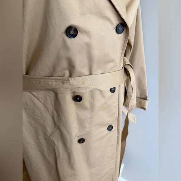 NWT Lane Bryant Tan Trench Coat - Women's Plus Size 22/24 - Picture 3 of 16